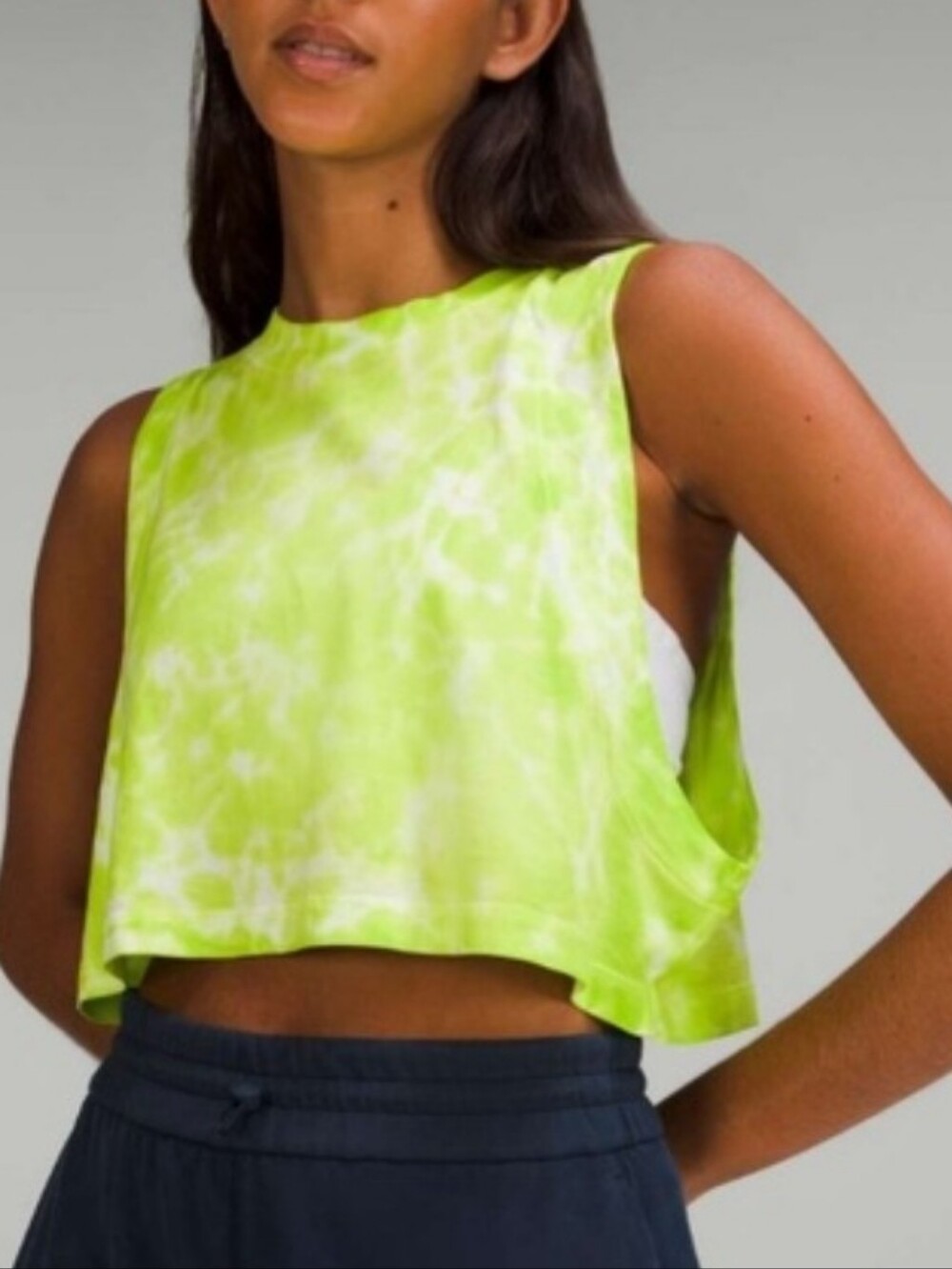 Lululemon All Yours Cropped Cotton Tank Top *Tie Dye, Size 6